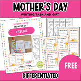 Mother's Day Writing Task and Bookmark - FREEBIE