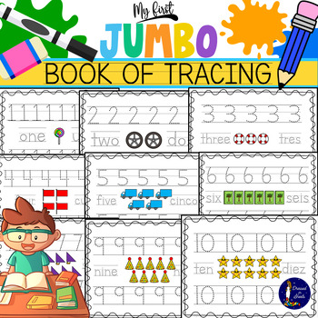 freebie tracing shapes numbers and letters with