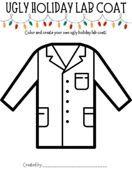 Preview of FREEBIE - Ugly Holiday Lab Coat