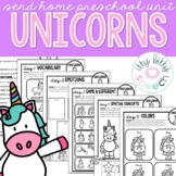 FREEBIE | Unicorn Send Home Preschool Language Unit