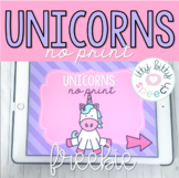 FREEBIE | Unicorns NO PRINT Preschool Language Unit