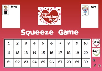 Preview of FREEBIE! Valentine Squeeze Game for Promethean Activboard