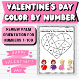 FREEBIE - Valentine's Day Color by Number for ASL