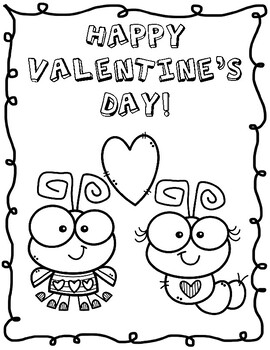 FREEBIE: Valentine's Day Coloring Pages by Miss Spedventures | TpT