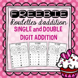 FREEBIE Valentines Addition Spinners/Roulettes d'addition 