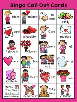 **freebie** Valentine's Day Bingo By Tamsyn Fegan 