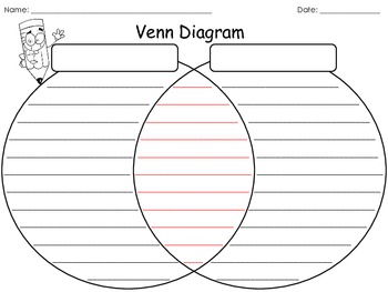 Freebie Venn Diagram W Lines By More Time 2 Teach Tpt