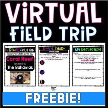 FREEBIE! Virtual Field Trip for Kids - Virtual Field Trip - Coral Reef