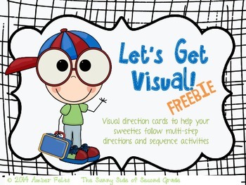 Preview of FREEBIE Visual Directions and Activity Sequencing FREEBIE