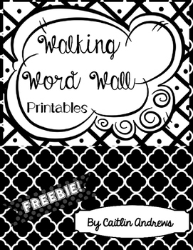 Preview of FREEBIE! Walking Word Walls