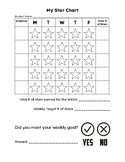 FREEBIE Weekly Behavior Tracker - "My Star Chart"
