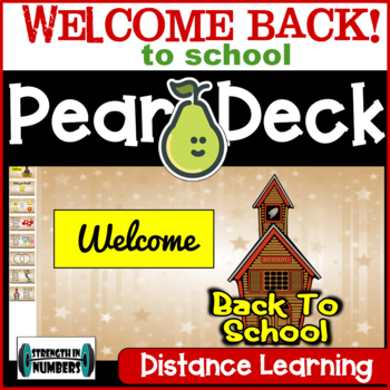 Preview of FREEBIE: Welcome Back First Day of  School Goals for Google Slides/Pear Deck