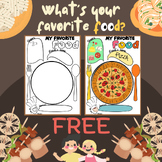FREEBIE | What is your favorite food? | Art activity for kids