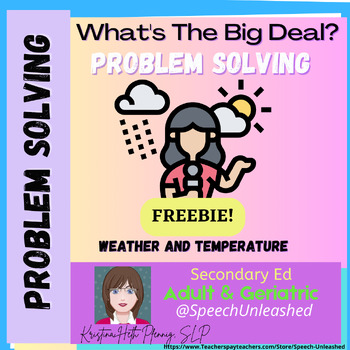 Preview of FREEBIE | What's the BIG DEAL? Weather and Temperature