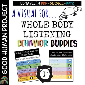 Preview of *FREEBIE* Whole Body Listening Visual |Social Emotional Learning Support