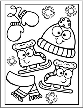 Preview of FREEBIE Winter Coloring Sheet
