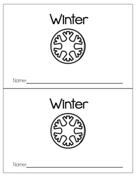 Preview of FREEBIE Winter Emergent Reader | Mini Book