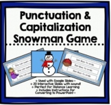 FREEBIE Winter Snowman Capitalization and Punctuation Game