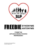 FREE Aphasia Synonyms Antonyms