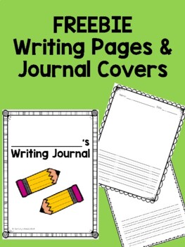 Writing Journal Cover Pages FREEBIE! by Tales and Teacherisms