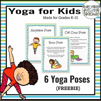 Preview of FREEBIE Yoga for Kids Posters