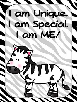 FREEBIE - Zoo Animals Positive Quote Posters Jungle Safari Theme
