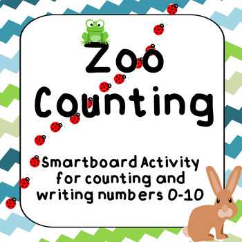 Preview of FREEBIE- Zoo Counting 0-10 (Smartboard Activity)