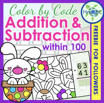 Preview of FREEBIE for Followers! Addition and Subtraction within 100 Digital Boom Cards™