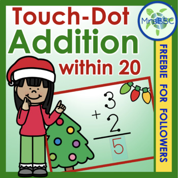 Preview of FREEBIE for Followers! Touch Dot Addition within 20 Digital Boom Cards™