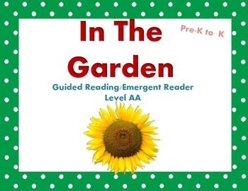 Preview of Guided Reading IN THE GARDEN