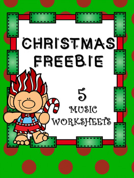 Preview of FREEBIE_5 Christmas Music Worksheets