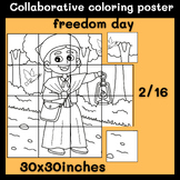 FREEDOM DAY COLLABORATIVE COLORING POSTER