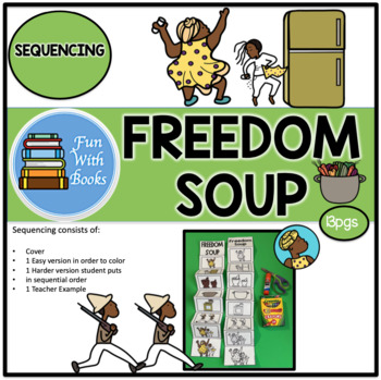 Preview of FREEDOM SOUP SEQUENCING BOOK CRAFT