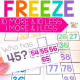 One More One Less Ten More Ten Less Math Game & Worksheets