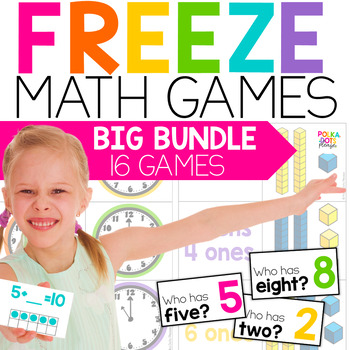 Preview of FREEZE Movement Math Games | Math Worksheets