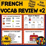 FRENCH 1 REVIEW BOOM CARDS ⭐ Part 2 ⭐ French 1 Vocabulary 