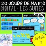 20 Days of Math FRENCH  (Les Suites)