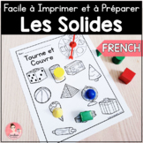 FRENCH 3D Shapes Math Centers | Easy Print and Prep