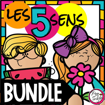Preview of FRENCH 5 Senses BUNDLE - Les 5 sens