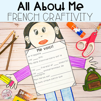 All About Me (C'est Moi!) in FRENCH. Great first days of school activity!