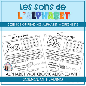 Preview of French Phonics -Alphabet Activity Sheets| Science of Reading Phonemique| French