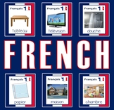 FRENCH AND ENGLISH FLASHCARDS LANGUAGE RESOURCES EDUCATION