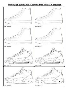 FRENCH ART - Art plastiques- Shoe Design Project- Conception de chaussures