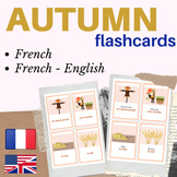 French Autumn Flashcards | French Fall Season L'Automne