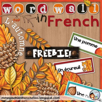Preview of FRENCH AUTUMN *FREEBIE* - L'AUTOMNE