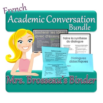 Preview of FRENCH Academic Conversations for Accountable Talk - Bundle