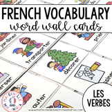 FRENCH Actions & Verbs Vocabulary Cards (cartes de vocabul