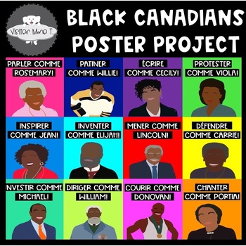 Preview of FRENCH Influential Black Canadians Poster Project and Bulletin Board Display