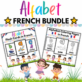 FRENCH Alphabet Flashcards & Coloring Pages for Kids - 52 