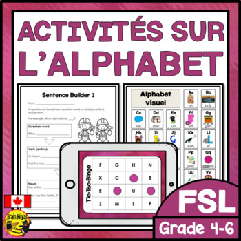 FRENCH Alphabet Unit by Brain Ninjas | Teachers Pay Teachers
